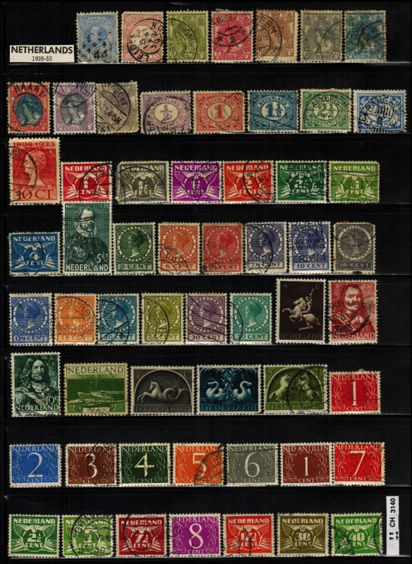 NETHERLANDS & Colonies CLEARANCE: 58 total  ~ CLR90337