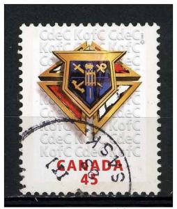Canada 1997 - Scott 1656 used - 45c, Knights of Colombus 