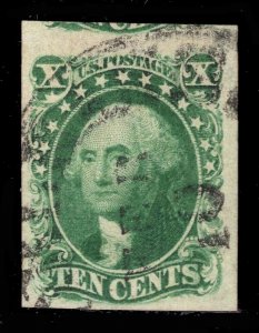 MOMEN: US STAMPS #15 IMPERF USED PF CERT XF LOT #81785