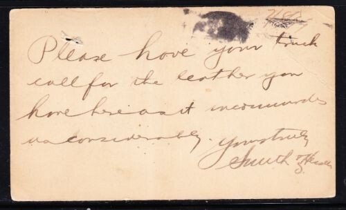 United States Scott # UX14 1c Jefferson Postal Card Used NY, July 9, 1899 Cancel