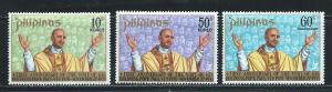 Philippines 1144-5 C105 1972 Pope Paul VI Vist set MNH