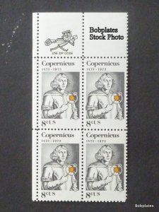 BOBPLATES #1488 Copernicus Zip Block F-VF NH <=> See Details for Positions