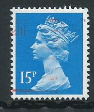 GB Machin 15p QE II  SG X905 Fine Used