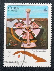 CUBA Sc# 2614  LIGHTHOUSES  Carapachibey 5c  1983  used cto