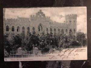 1903 Russian Post Office In Shanghai China RPPC Postcard Cover Max Worlf Breslau