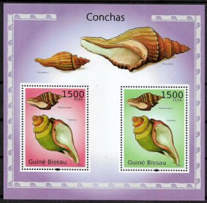 Guinea-Bissau Michel's #Block 875 MNH S/Sheet - Seashells