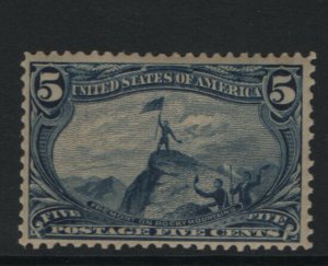 USA #288 Very Fine Never Hinged - One Short Perf At Right