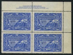Canada #302 Mint Plate Block
