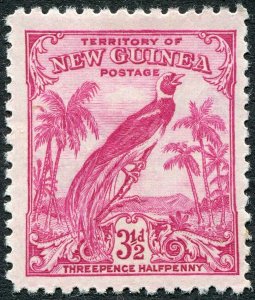 New Guinea 1934 3½d aniline carmine SG180a unused