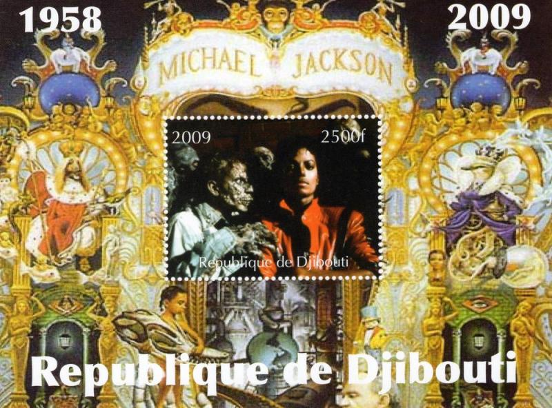 Djibouti 2009 Michael Jackson (1958-2009) SS Perf.MNH VF 