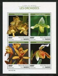 NIGER 2019 ORCHIDS SHEET MINT NH