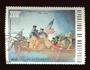 Burkina Faso #C209 200fr Washinton Crossing Delaware