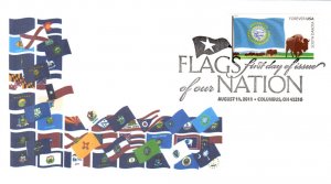 #4321 FOON: South Dakota State Flag Unknown FDC