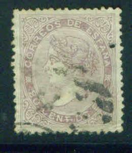 SPAIN Scott 93 used stamp CV $8.75