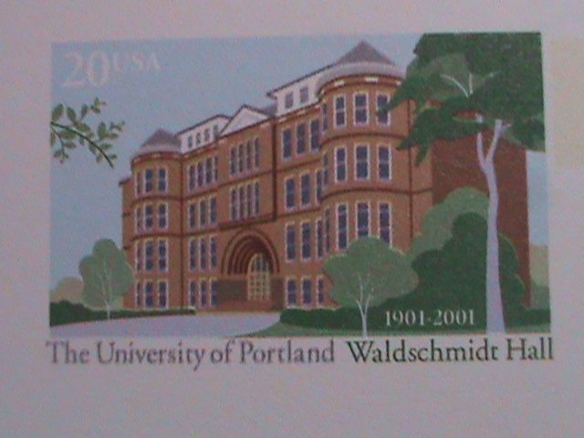 ​UNITED STATES-2000 THE UNIVERSITY OF PORTLAND-WALDSCHMIDT HALL-MNH- POST CARD