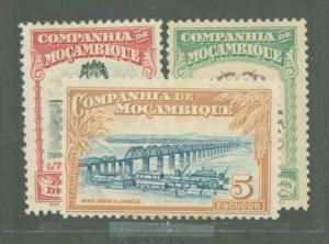 Mozambique Company 191-193 Mint VF H