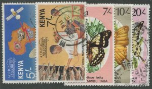 KENYA #382, 383, 437, 438, 439 USED