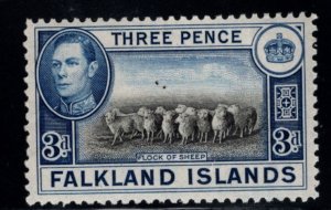 FALKLAND ISLANDS Scott 87A MH*