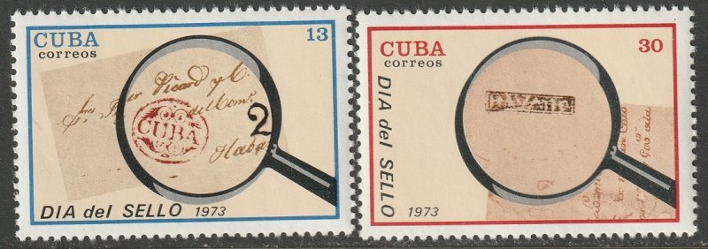 Cuba 1973 Sc 1796-7 set MNH**