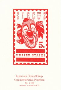 USPS. First Day of Issue Ceremony Program #1309 C2 American Circus Clown 1966