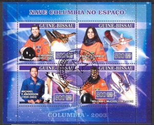 Guinea Bissau 2007 Space Columbia -2003 Sheet Used / CTO