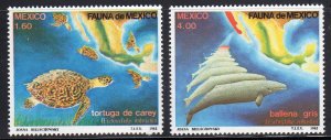 Mexico 1281-82 - Mint-NH - Turtles / Gray Whales (1982) ($3.70)