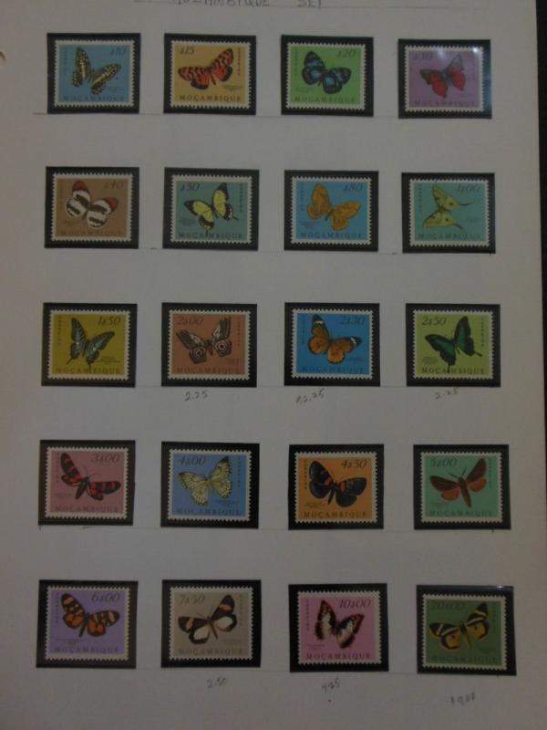 WORLDWIDE TOPICAL : Beautiful collection of Butterflies. Almost all VF, Mint NH.