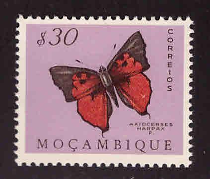 Mozambique Scott 367 MNH** Butterfly stamp