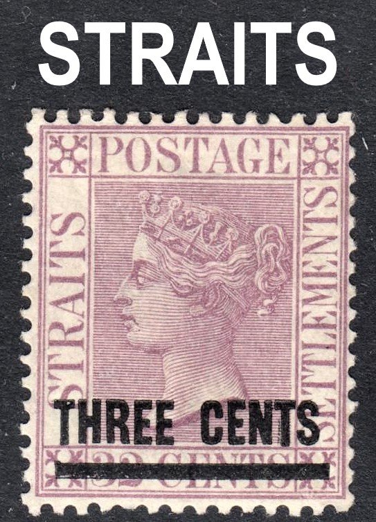 Malaya Straits Settlements Scott 73 pale magenta F to VF mint OG H.