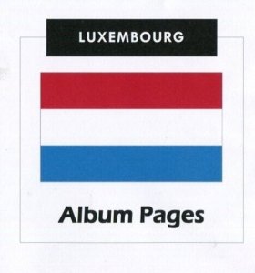 Luxembourg CD-Rom Stamp Album 1852-2021 Color Illustrated Album Pages