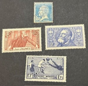 France Scott #257, 313-314, 349 VF Mint LH CV $45/ Price $17 + $1 shipping