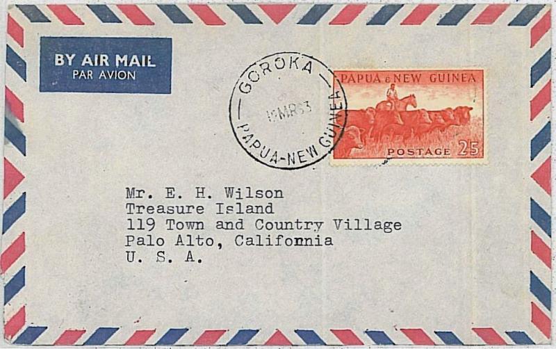 POSTAL HISTORY -   PAPUA NEW GUINEA : cover 1963 GOTOKA