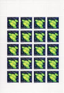 Viet Nam 1996 Sc#2725/2730  Mushrooms-Fungi 6 Mini-Sheetlets of 20 Unfolded MNH