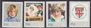 Fiji # 470-473, Princess Diana Birthday, Mint NH