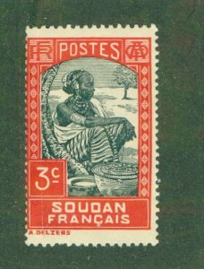 FRENCH SUDAN 63 MH BIN $0.50