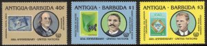 ANTIGUA 1985 UN 40th Anniversary; Scott 901-03; MNH