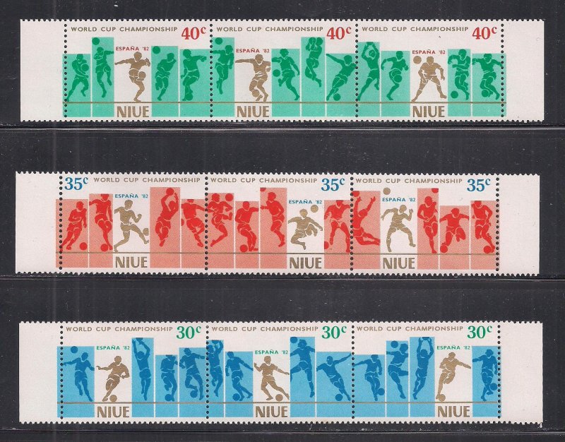 NIUE SC# 343-45  FVF/MOG  1981