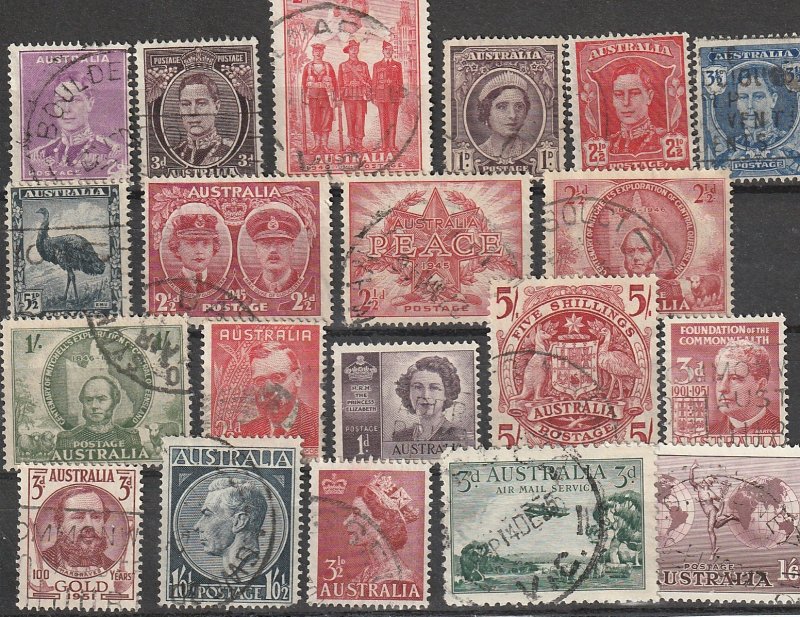 Australia Used Lot of 20 CV $18 #190816-3