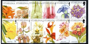 St Helena 2003 Wild Flowers set SG 893-904 MNH
