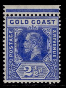 GOLD COAST GV SG76, 2½d bright blue, LH MINT.