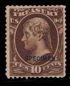 MOMEN: US STAMPS #O77S OFFICIAL SPECIMEN UNUSED SCARCE $1,600 LOT #86795*