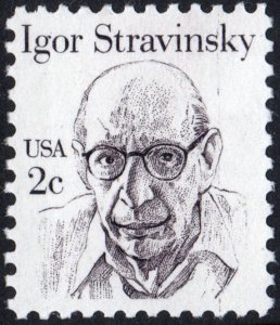 SC#1845 2¢ Great Americans: Igor Stravinsky Single (1982) MNH