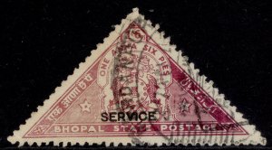 INDIAN STATES - Bhopal GV SG O332, 1a 6p claret, FINE USED.