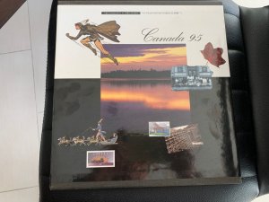 rare hard slipcase CANADA Stamps, 1995 Complete Year set collection, MNH