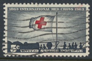 USA  SC# 1239  Used Red Cross  1963  see scan