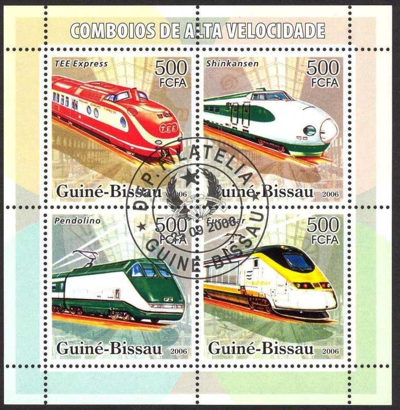 Guinea Bissau 2006 Trains I Sheet Used / CTO