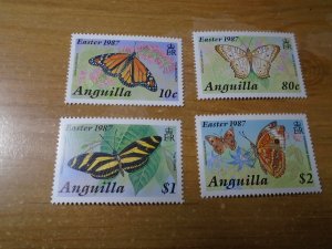 Anguilla  #  708-11   MNH  Flowers