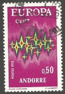 Andorra, French Admin  Scott 210  Used  Europa