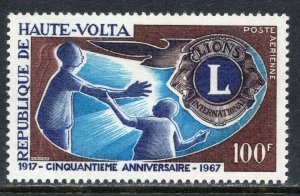 1400 - Upper Volta 1967 - The 50th Anniversary of Lions International - MNH Set