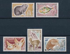 [60363] French Somali Coast 1962 Animals Fauna Fish Bird Fox from set MLH